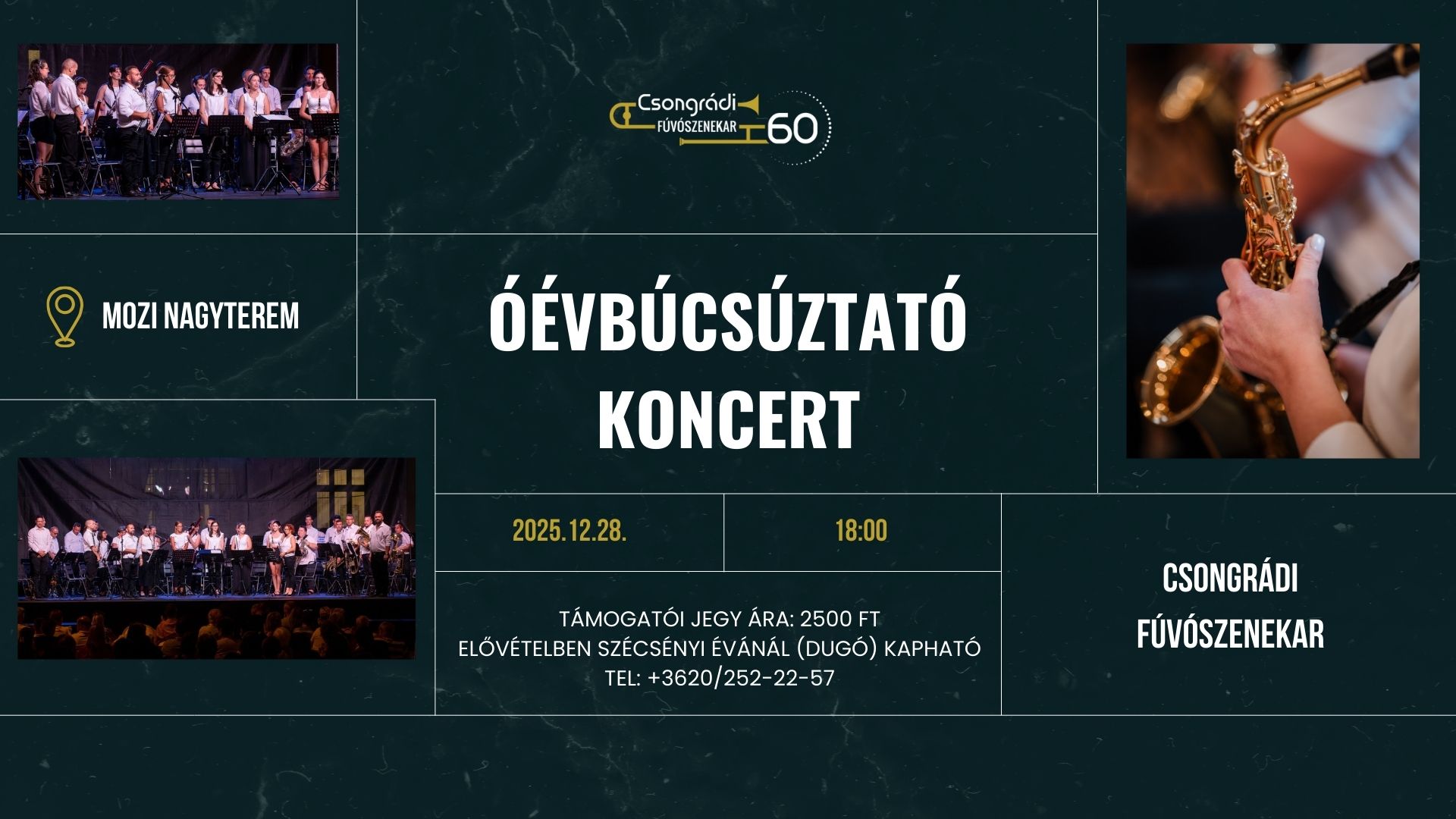 Kezdőoldal 1 Csongrádi Fúvószenekar 2025.07.26_ Csongrádi napok plakát